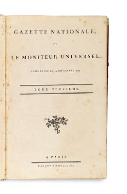 an old book with a black and white title on it