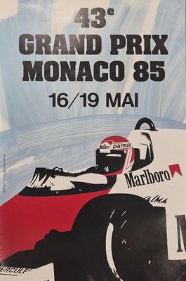 an image of a poster for a grand prix monaco