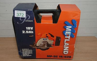 Scie circulaire METLAND mp-sc 18/620, 18V -NEUF retour trans…