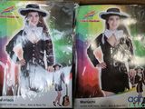 two packages of costumes on display in a store