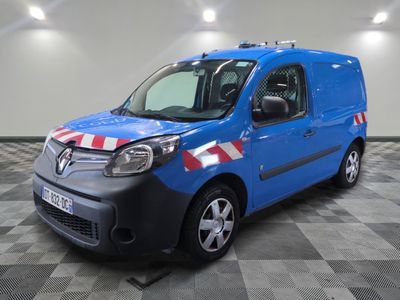 a picture of a blue van with a red and white stripe on the side