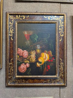 a picture of a painting on the wall of a room
