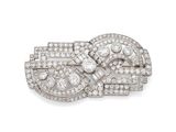 broche en diamant art déco, par van cleef