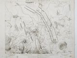 an old map of the battle of the sommes and the battle of the sommes