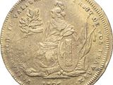 a gold coin with an image of a woman sitting on a horse