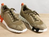 nike air footscape racer khaki / white / total orange