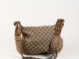 Sac à bandoulière Guccissi en toile GG et cuir