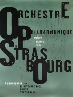 une image d'une affiche de concert de l'orchestre de Strasbourg