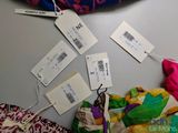 a lot of clothes that are on a table
