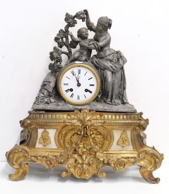 a clock that is sitting on top of a table