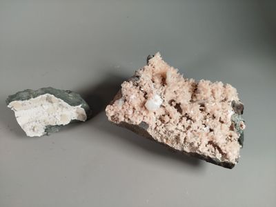 a piece of rock with a piece of rock on top of it