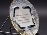 a picture of a plate with a poem on it