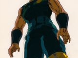 an image of a drawing of a man in a yellow and black outfit