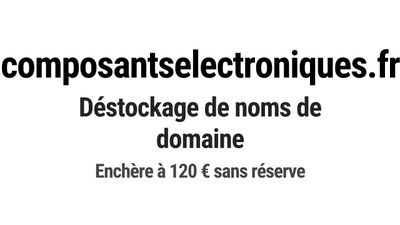 Nom de domaine composantselectroniques.