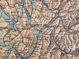 a map of the mountains and rivers of the country