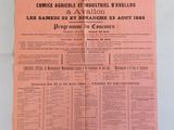 an old french newspaper with a bunch of information on it