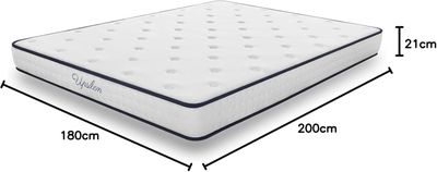 the dimensions of the mattress is shown with measurements