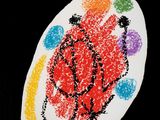 an image of a painting of a ladybug on a black background