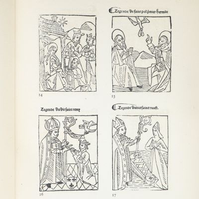 quatre photos d'un homme et d'une femme au milieu d'un livre