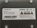 a close up of a label on the back of a laptop