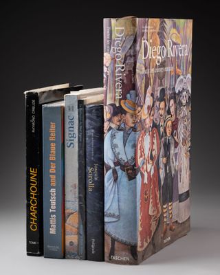 Lot de six ouvrages d'art modernes dont :