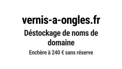 Nom de domaine vernis-a-ongles.