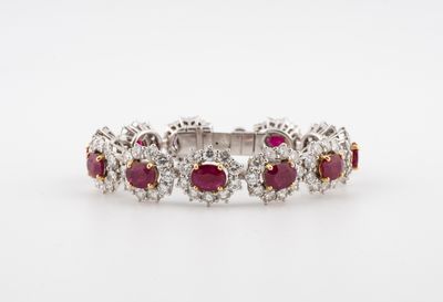 a ruby and diamond bracelet