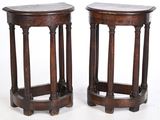 paire de tables d'appoint en chêne anglais du XIXe siècle