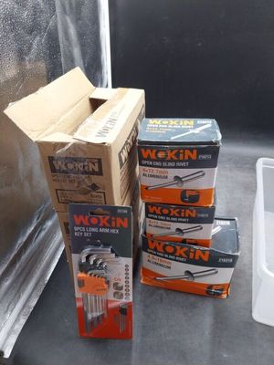 several boxes of wrens are stacked on top of each other on a counter