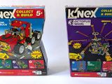 two boxes of toys that are sitting on a table