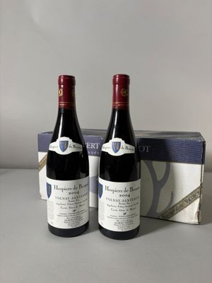 6 btlles Volnay Santenots 1er cru, Hospices de Beaune, Cuvée…
