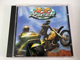 the cd case has a picture of a motorcycle rider on it