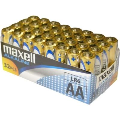 a box of aa batteries on a white background