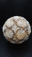 Lampe boule en coquillages, h. 25 cm (photo 3)