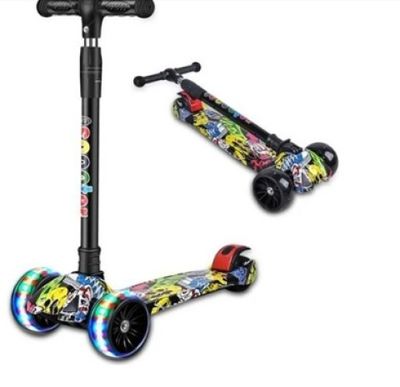 Trottinette Enfant 3 à 12 ans Wheels 3 Roues LED Clignotant …