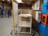 a picture of a room with a table and a machine
