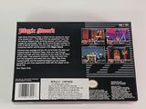 the back cover of a video game with a picture of a man on a stage