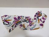 a bow tie with a floral design on it