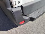 a close up of the rear bumper of a car