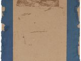 an old photo of a piece of paper with torn edges