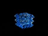 an image of a blue diamond on a black background