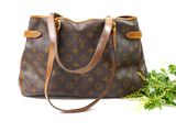 louis vuitton monogram canvas and leather tote bag