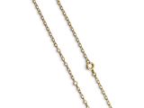 Collier à chaîne en or jaune 14 carats à maillons en forme de losange