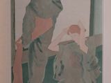 a picture of a painting on the wall of a room
