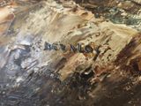 a close up of a piece of wood with a message written on it