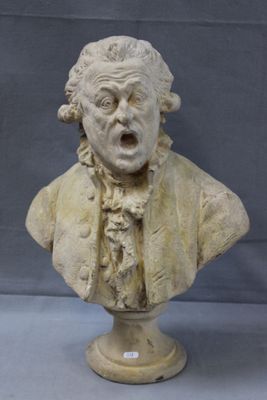 an image of a bust of a man with a surprised look on his face