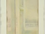 an image of a painting of a vase with a flower in it