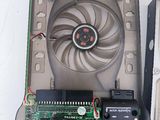 a computer that has a fan and a hard drive