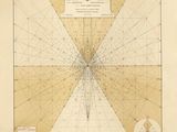 an old map of england showing the lines of various sizes and shapes