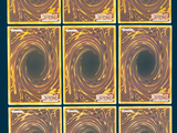 six different images of a black hole in a blue background
